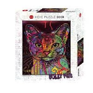 פאזל 2000 חל' - חתול צבעוני