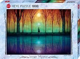 פאזל 1000 חל' - אגם ויער מסתוריים בשקיעה