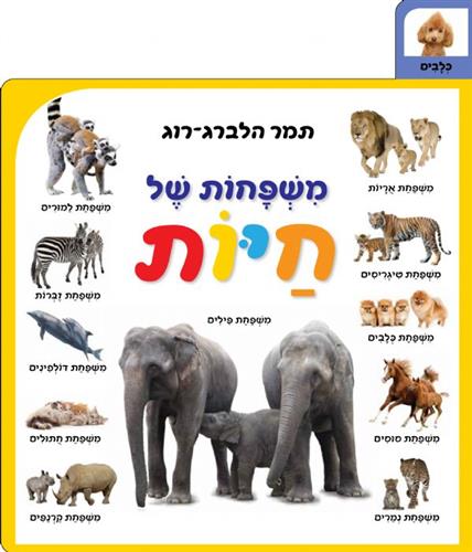 משפחות של חיות דפי קרטון