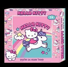 פאזל מגנטי הלו קיטי 24 חלקים.