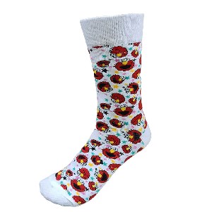 גרביים מעוצבים אלמו לבן one size