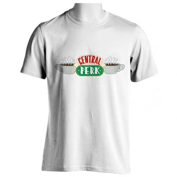 חולצת לוגו Central Perk לבנה - מידה M