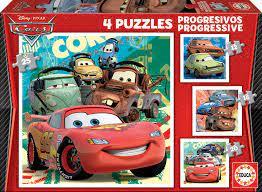 4 פאזלים בקופסא - CARS 2