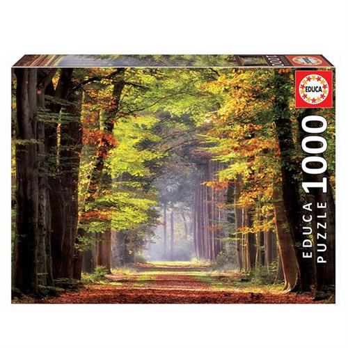 פאזל 1000 חלקים - יער בסתו