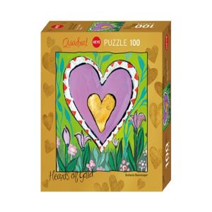 פאזל 100 חל' לבבות - אביב