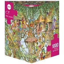 פאזל 1000 חל' משולש - בתים על העץ