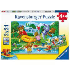 פאזל 2X24 חל' - משפחת דובים בקמפינג