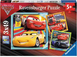 CARS 3 פאזל 3X49 חלקים משחק