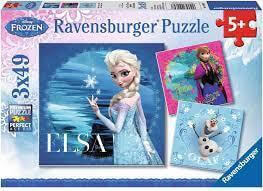 פאזל 3X49 חלקים FROZEN