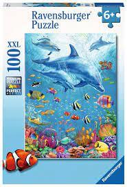 פאזל 100 חל' - דולפינים