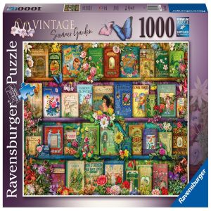 פאזל 1000 חל' - קולקציית ספרי גינה, וינטג'