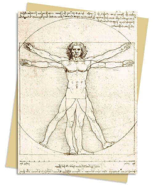 כרטיס ברכה צומת Leonardo da Vinci: Vitruvian Man