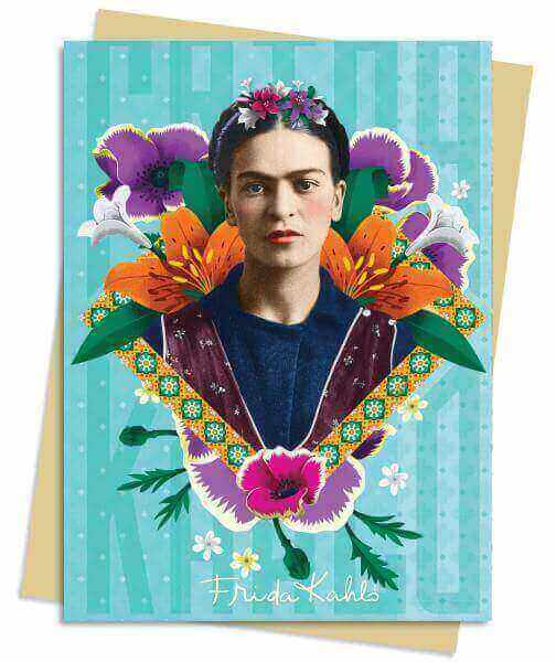 כרטיסי ברכה צומת FRIDA KAHLO ירוק