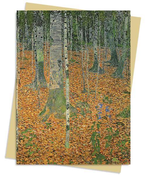 כרטיס ברכה צומת THE BIRCH WOOD KLIMT