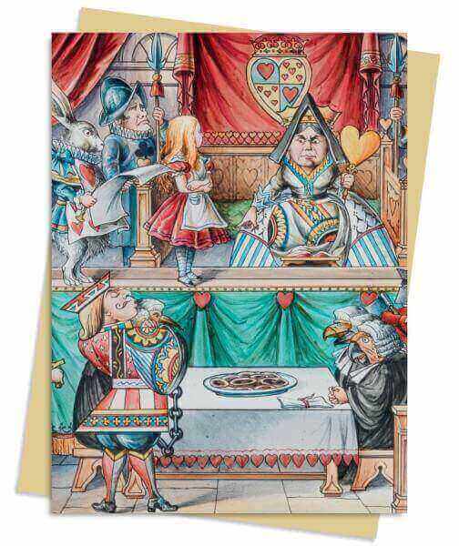כרטיס ברכה צומת ALICE AND THE QUEEN OF HEARTS
