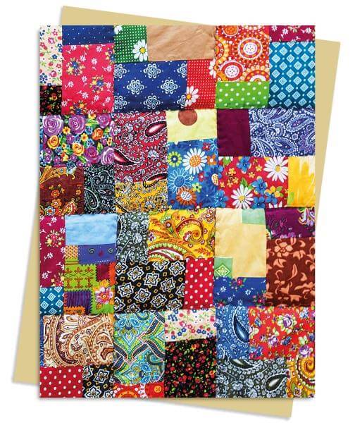 כרטיס ברכה צומת FLORAL PATCHWORK QUILT