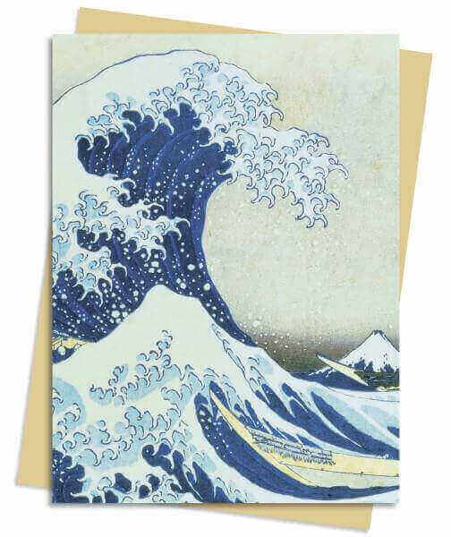 כרטיס ברכה צומת  GREAT WAVE HUKUSAI