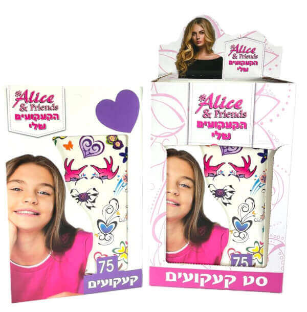 סט קעקועים לבנות