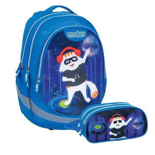 כראמל בנים די ג'יי כחול  Air Flex Bag+קלמר