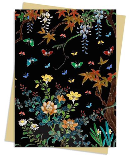 כרטיס ברכה צומת FLOWERS AND BUTTERFLLIES