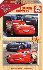 פאזל עץ 2X16 חל - CARS 3