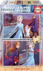 פאזל עץ 2X25 חל' - FROZEN 2