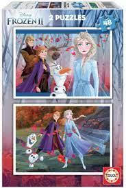 פאזל 2X48 חלקים FROZEN 2