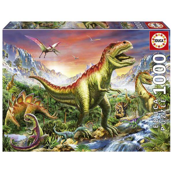 פאזל 1000 חל' - דינוזאורים בפארק היורה