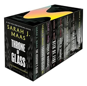 THRONE OF GLASS BOXSET PB  BLACK COVERS