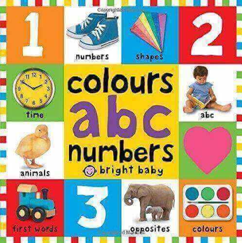 FIRST 100 COLOURS ABC NUMBERS -BRIGHT BABY HC