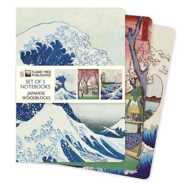 JAPANESE WOODBLOCKS - 3 STANDARD NOTEBOOKS
