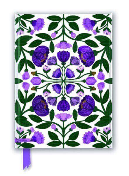 FOILED JOURNAL - PURPLE FLOWERS