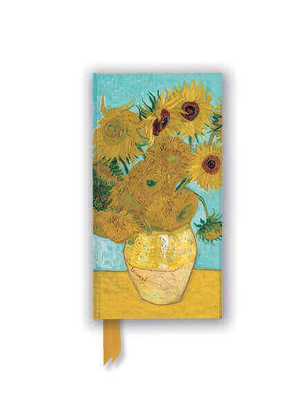 VAN GOGH - VASE WITH SUNFLOWERS - SLIMLINE JOURNAL